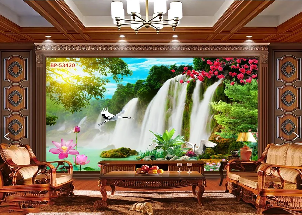 Tranh dán tường phòng khách – Tăng tính thẩm mỹ cho không gian sống