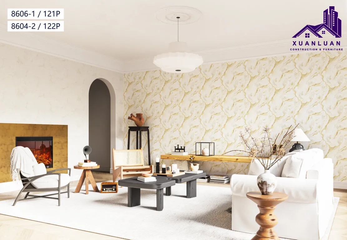 Giấy dán tường màu trắng – Chọn lựa hoàn hảo cho mọi không gian