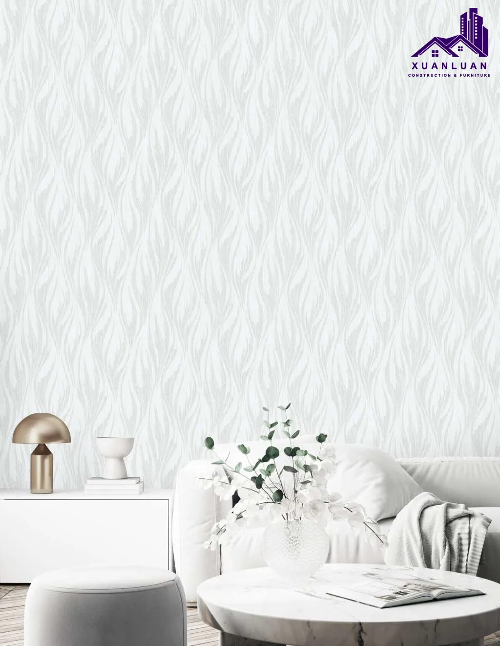 Giấy dán tường màu trắng – Chọn lựa hoàn hảo cho mọi không gian