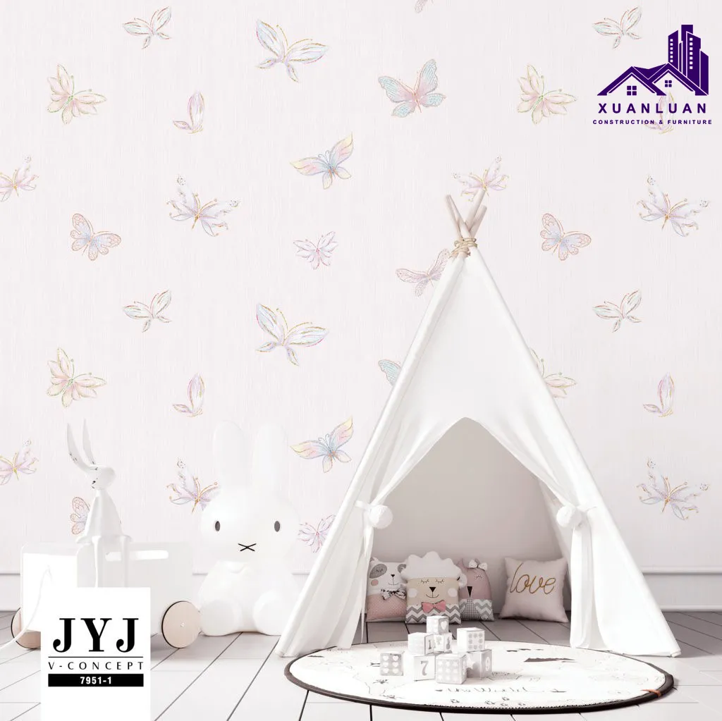 Giấy dán tường đẹp cho bé – Không gian sống an toàn và sáng tạo