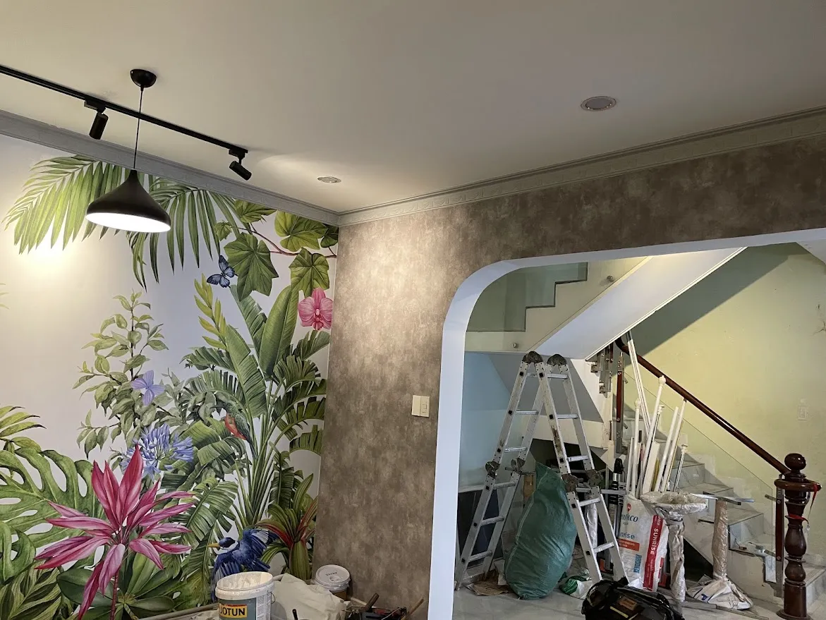 Thi công giấy dán tường quận Gò Vấp